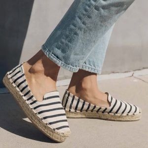 Hot Striped Soludos Smoking Slippers. Size 8.